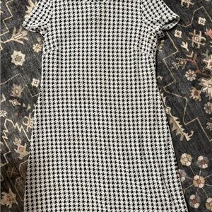 Calvin Klein Black and White Houndstooth Dress size 10